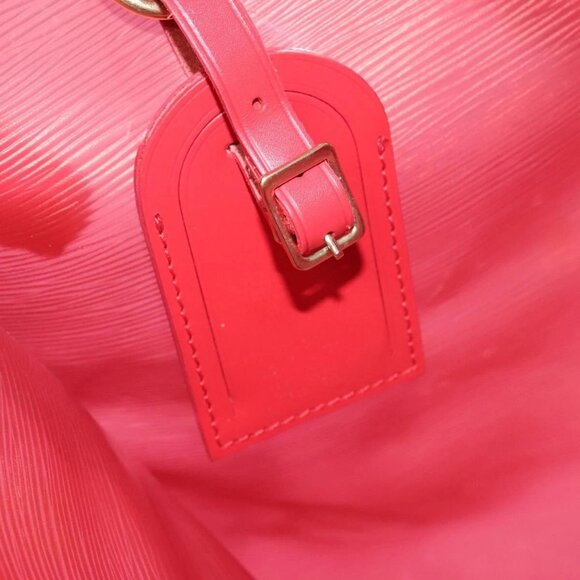LOUIS VUITTON Epi Plage Via Hand Bag Vinyl Red Grenadine - Picture 7 of 16